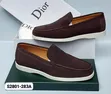 Manyan Maza na Dior Leather da Suede Loafers - 3