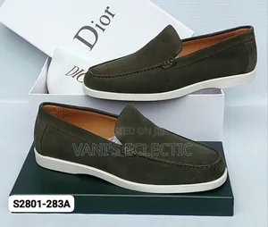 Manyan Maza na Dior Leather da Suede Loafers