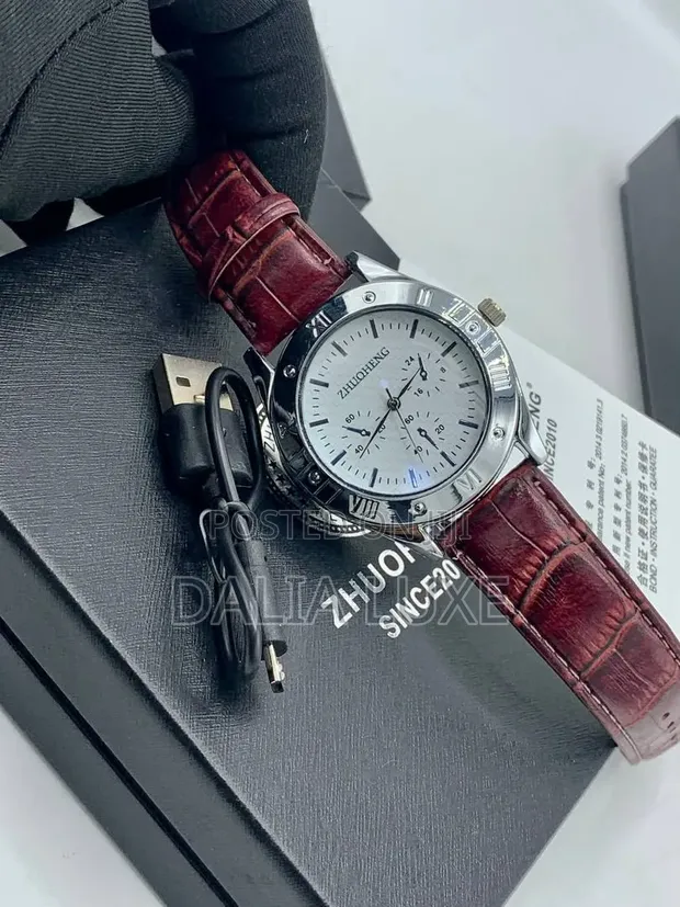 Zhuoheng Lighter Watch - Wine Red Strap - 1