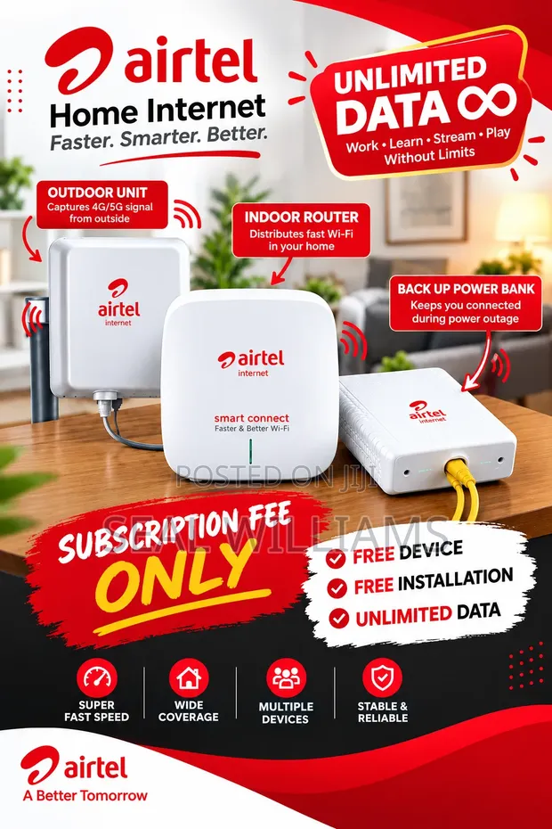 Airtel 5G Unlimited Home Wi-Fi Router - 1