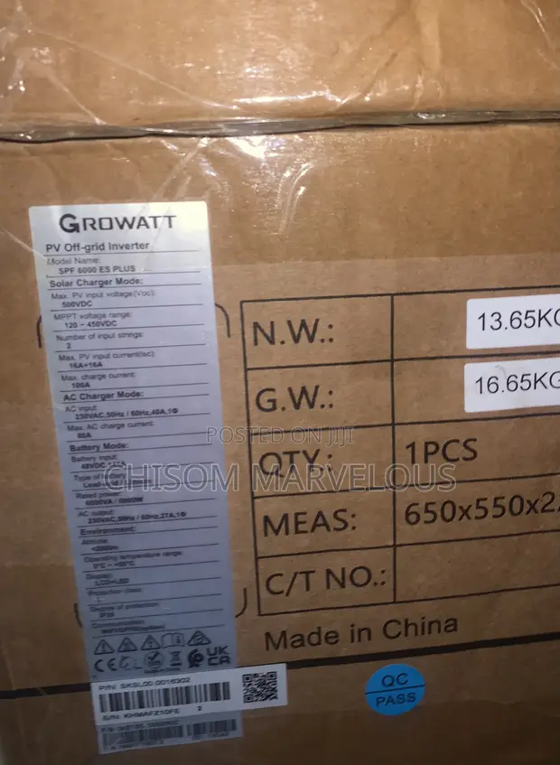 Growatt 6kW 48V Hybrid Solar Inverter - 1