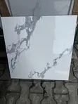 Carara White Floor Tiles 60x60cm - 1