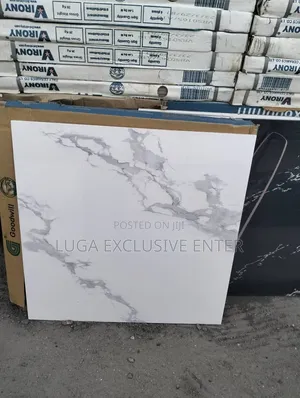 Carara White Floor Tiles 60x60cm
