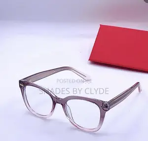 Designer Cat-Eye Dual-Tone Frames - Red/Blue