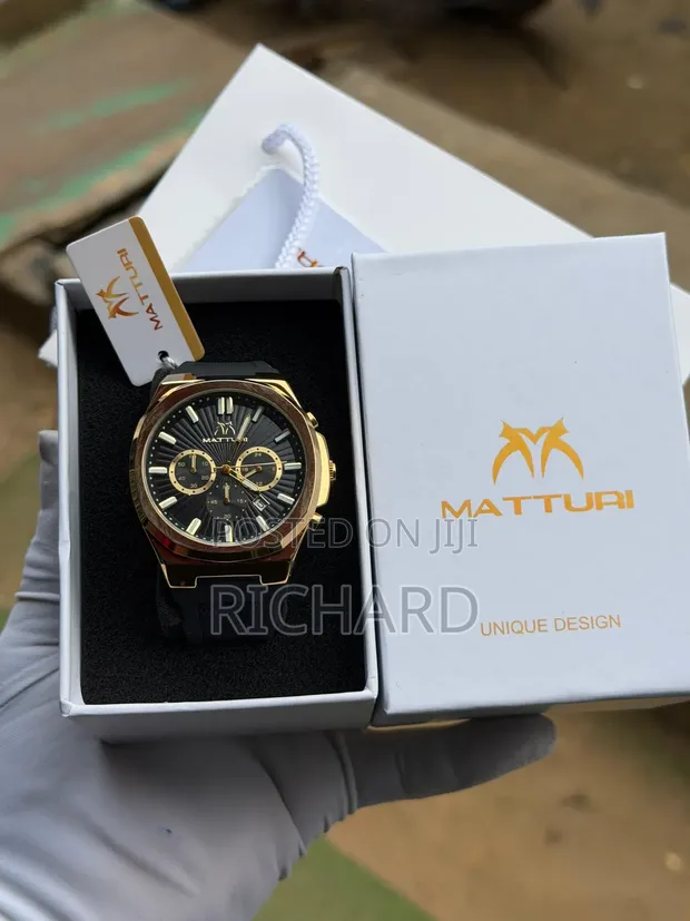 Luxury Matturi Active Chronograph Rubber Watch - 1
