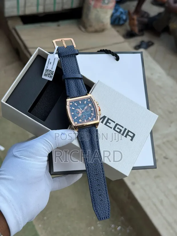 Luxury Megir Active Chronograph Leather Watch - 1