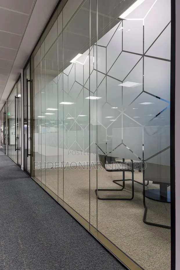 Glass Partition Installation for Reception Areas - 1