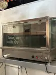 Used Stainless Steel Food Warmer with Sneeze Guard - 1