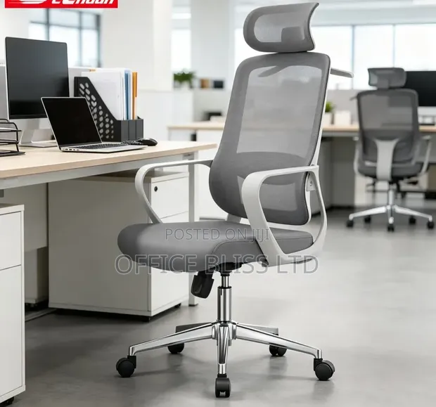 Simple Ergonomic Mesh Swivel Office Chair - 1