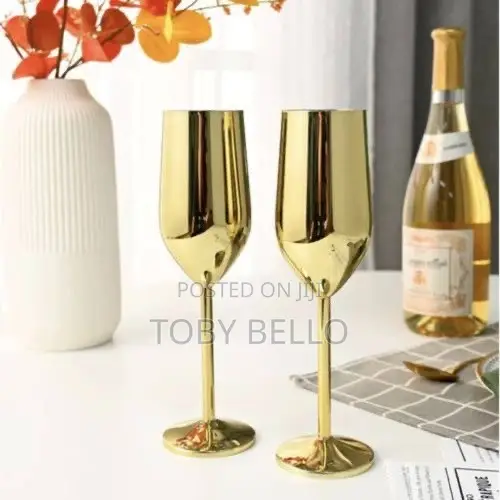 Gold Champagne Glass Rental - 1