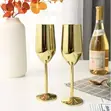 Gold Champagne Glass Rental - 1