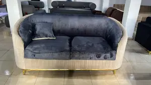 Home Interiors Sofa Set Mai Zama 7 - Zinariya & Navy Blue