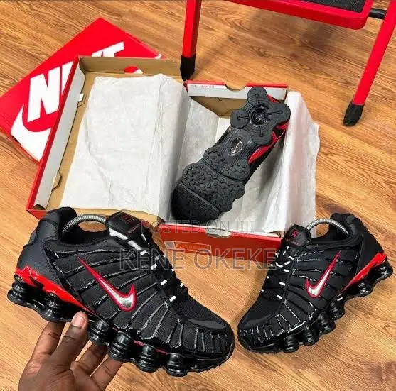 Nike Shox TL "Black University Red" - 1