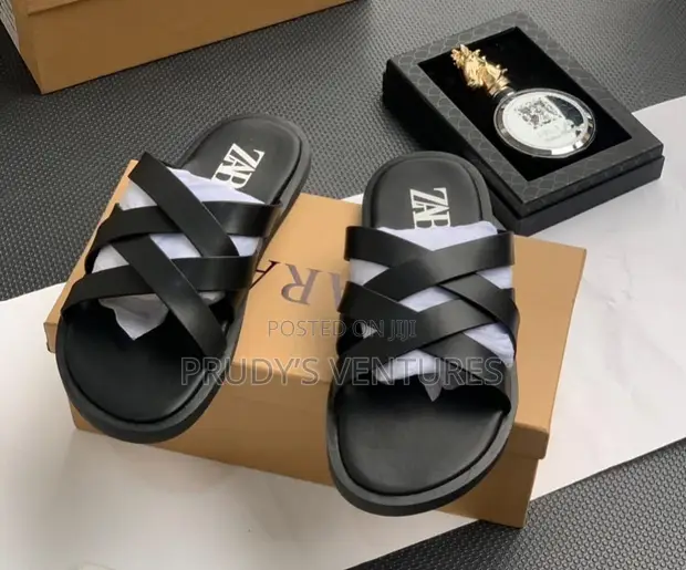 Zara Original Leather Palms Men's Slippers - 1