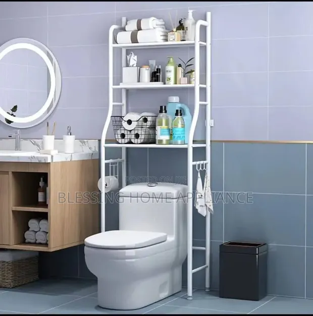 BLESSING HOME APPLIANCE Toilet Rack - Black - 1