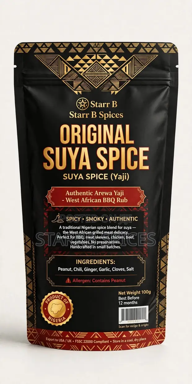 Starr B Original Suya Yaji Spice 100g Fine Powder - 1