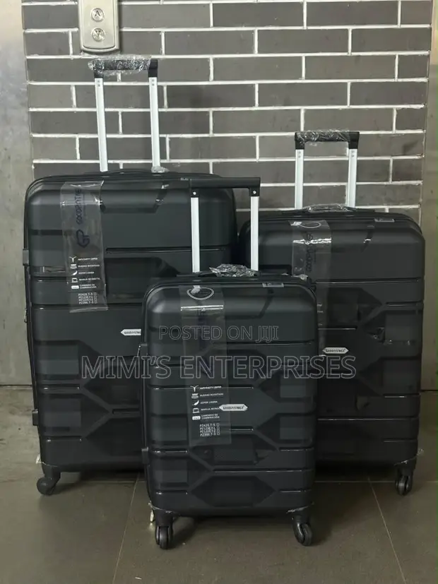Solid Unbreakable Rubber Luggage Set of 3 - 1