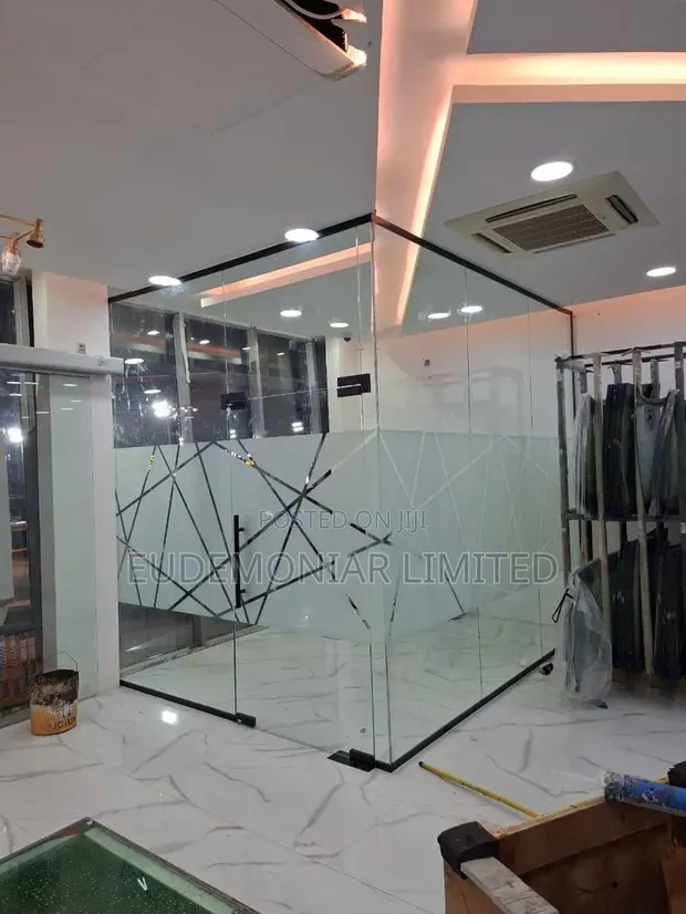 Double-Glazed Office Partition Installation - 1
