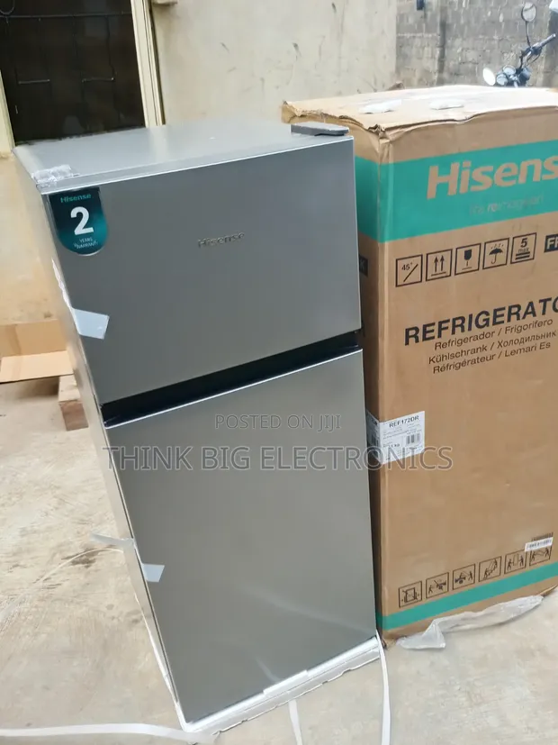 Hisense 124L Double Door Fridge - REF 172DR (Silver) - 1