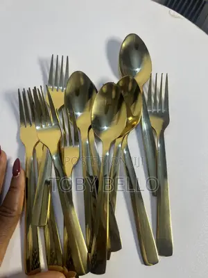 Gold Plated Cutlery for Rent (Spoons & Forks)