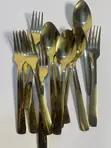 Gold Plated Cutlery for Rent (Spoons & Forks) - 2