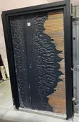 Ocean Wave Cast Security Door - Black - 2