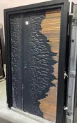 Ocean Wave Cast Security Door - Black - 3
