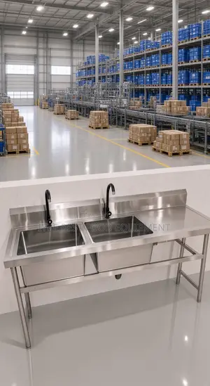 Double Basin Stainless Steel Commercial Sink