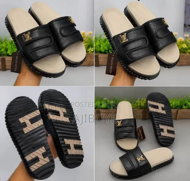 Louis Vuitton Palm Slippers - Leather - 1
