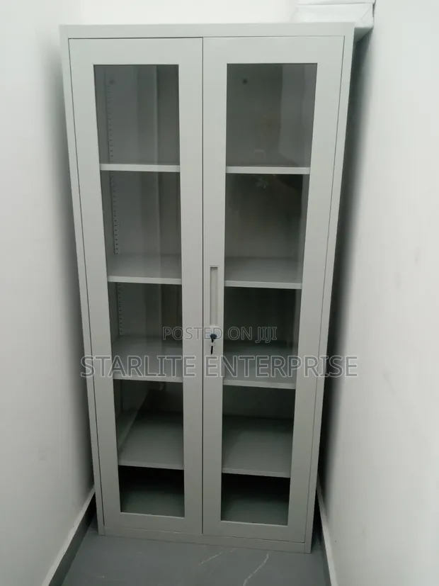 Boss Office Products Karfe Cupboard Mai Kofofin Gilashi - 1