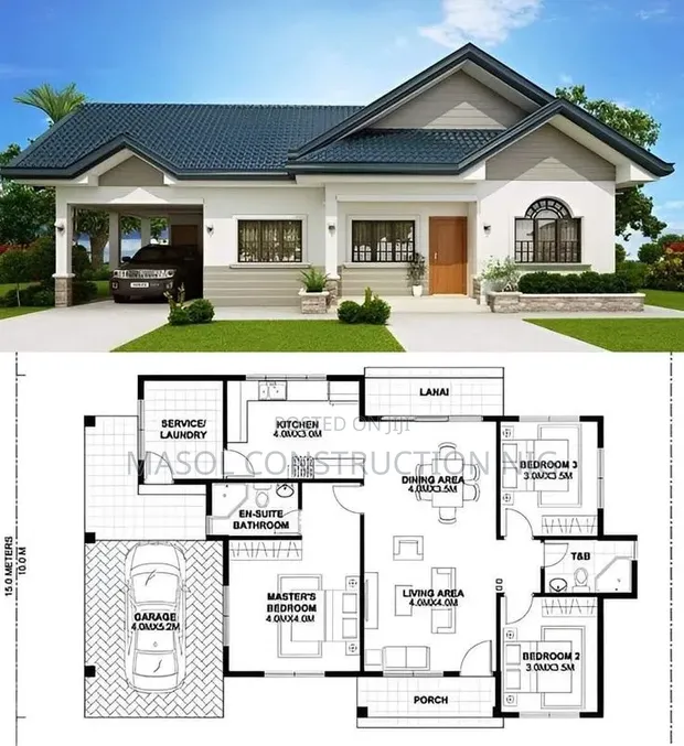 Single-Storey Home Architectural Plan - 1