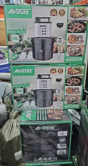 AVINAS 10L 4000W Mai Haɗa Abinci Da Mai Narkar Da Nama