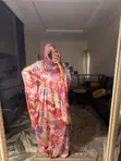 Kyakyawan Boubou Mai Furen Fure da Dutse a Wuyan Wuya - 2