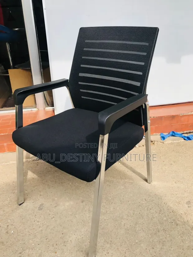 Office Visitors Stainless Mesh Chair - Brand New - 1