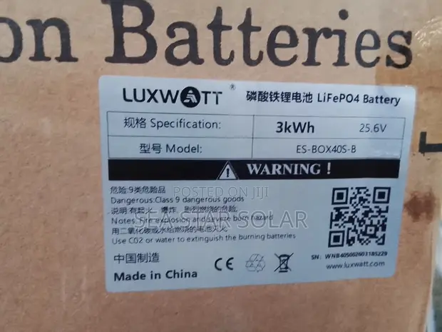 Luxwatt 3kWh 25.6V LiFePO4 Lithium Battery - 1