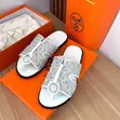Original Quality Leather Hermes Palms Slippers for Men - 2