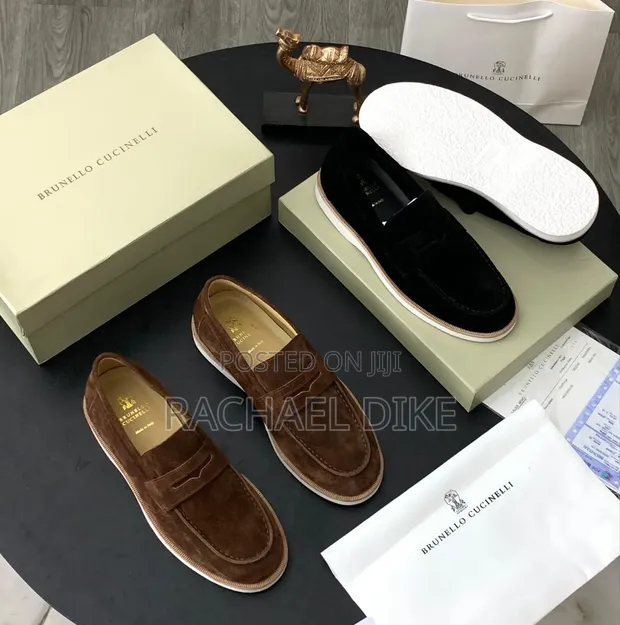 Brunello Cucinelli Takalmi Na Alatu Na Suede - Mazan Girma 42 - 1