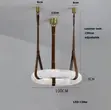 Modern Minimalist Imitation Marble Ring Pendant Light - 2