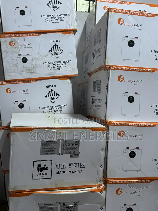 Felicitysolar 7.5kWh 24V Lithium Ion Battery - 1