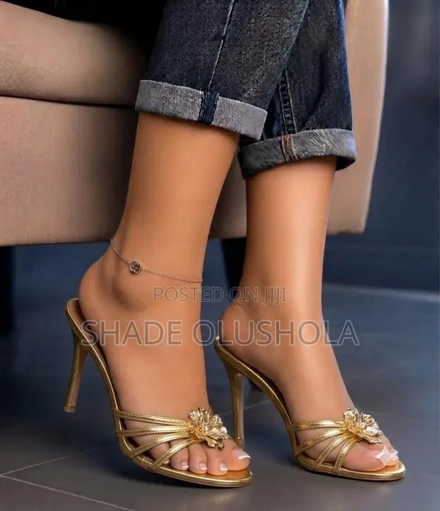 Beautiful Zara Gold Heels - 1