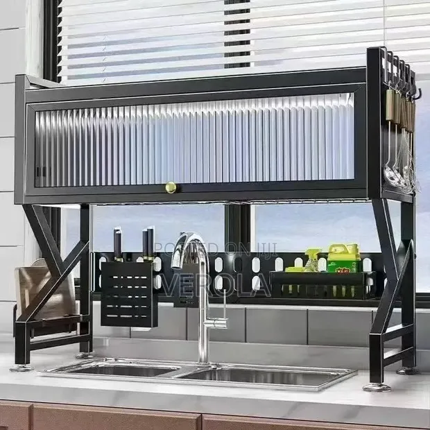 Modern Over-Sink Kitchen Organizer Dish Rack - 1