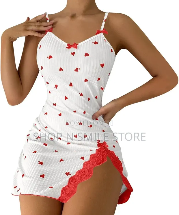 Ladies Soft Cotton Sexy Night Gown - 1
