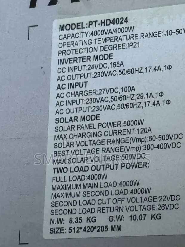 4kVA 24V Hybrid Solar Inverter - 1