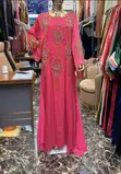 Luxury Dubai Beaded Abaya - Kyakkyawar Launi Pink - 3