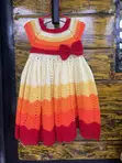 Crochet Multi-Color Dress for Baby Girl - 3