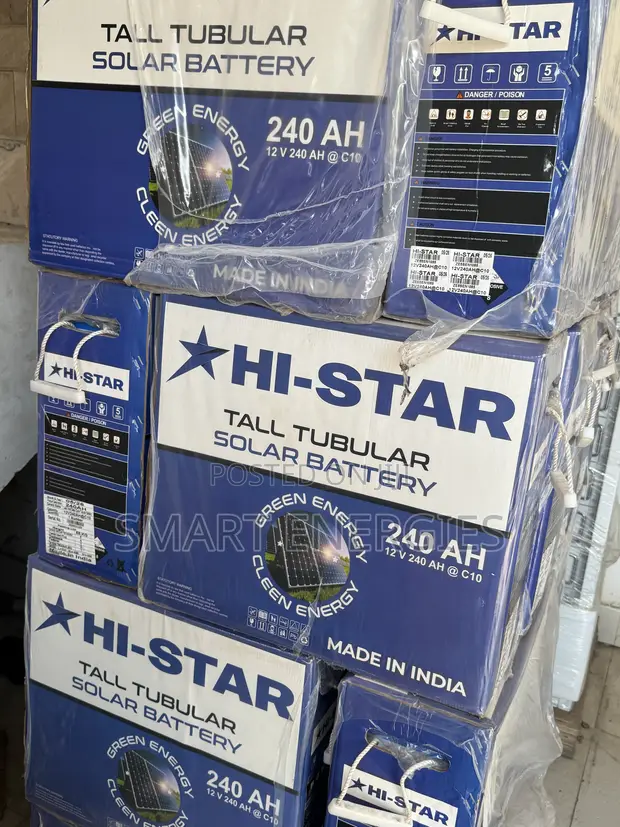 Histar 12V 240Ah Tall Tubular Solar Battery - 1