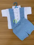 Crochet Baby Boy 2-Piece Set (0-12 Months) - 3