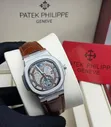 Agogon Hannu na Patek Philippe na Quartz tare da Hannun Derar fata - 1