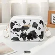 Unisex Cow Print Crossbody Bag - 1
