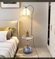 KYC Luxury Side Stool tare da Bedside Lamp - Sabon - 1
